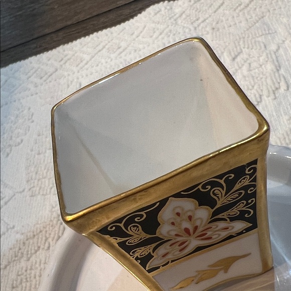 1961-74 Chrysanthemum Abbeydale Duffield Derbyshire Bone China Mini Vase England - Picture 13 of 16